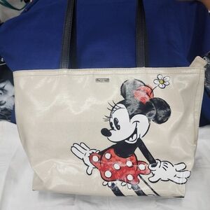 Disney Kate Spade Minnie Mouse Mickey Francis Tote Bag Purse Disney *Flaw